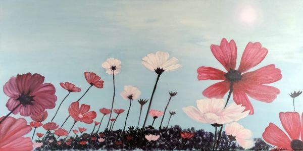 Acrylic on canvas, 100x50cm // Wild Flowers